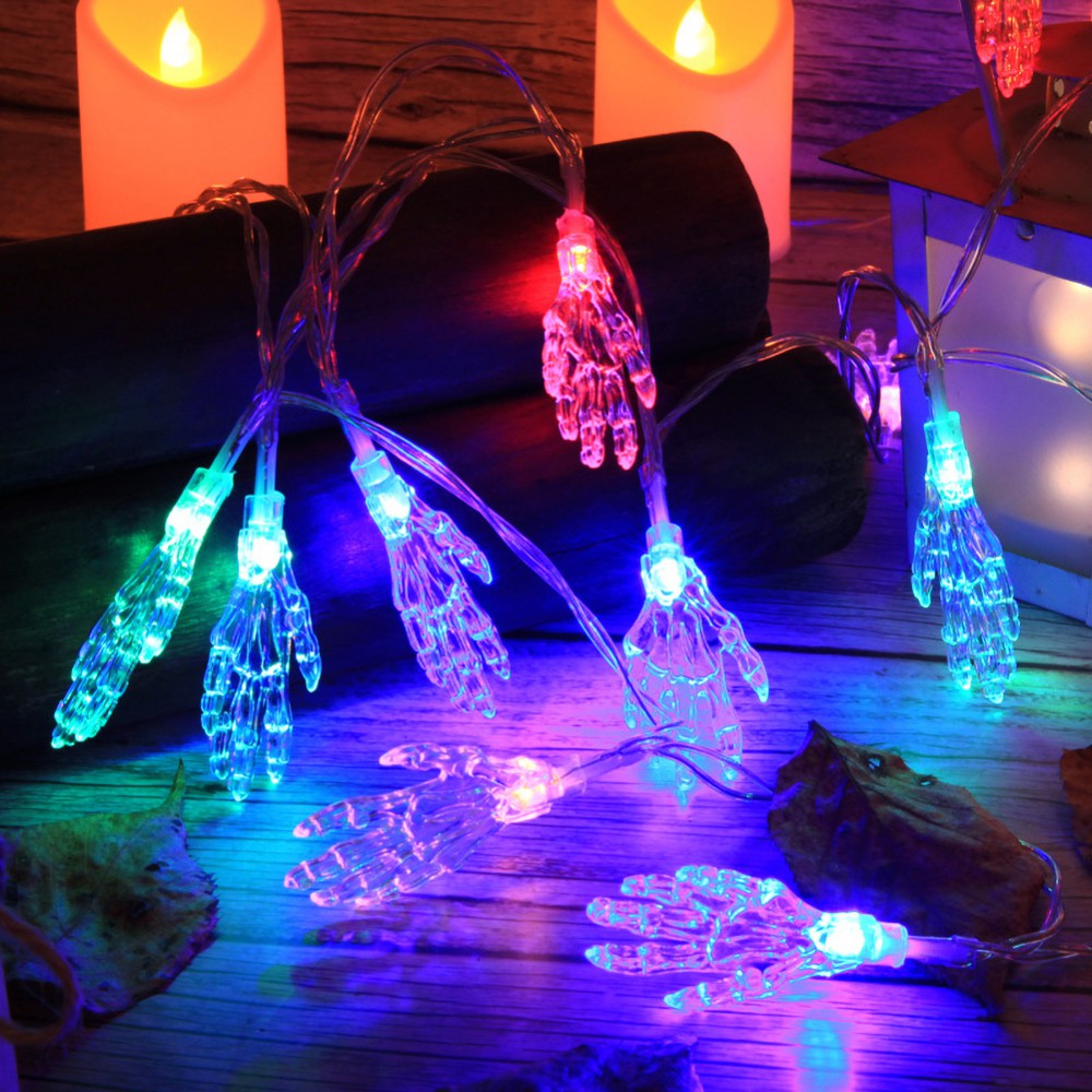 LED String Lights Halloween Ghost Hand For Halloween