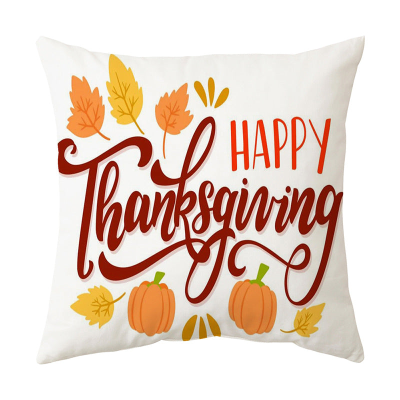 Thanksgiving  English Alphabet Sofa Cushion Pillowcase