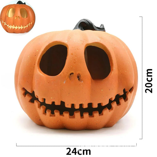 LED Pumpkin Lamp Lantern Decor Spoof Ghost Face Pumpkin Light