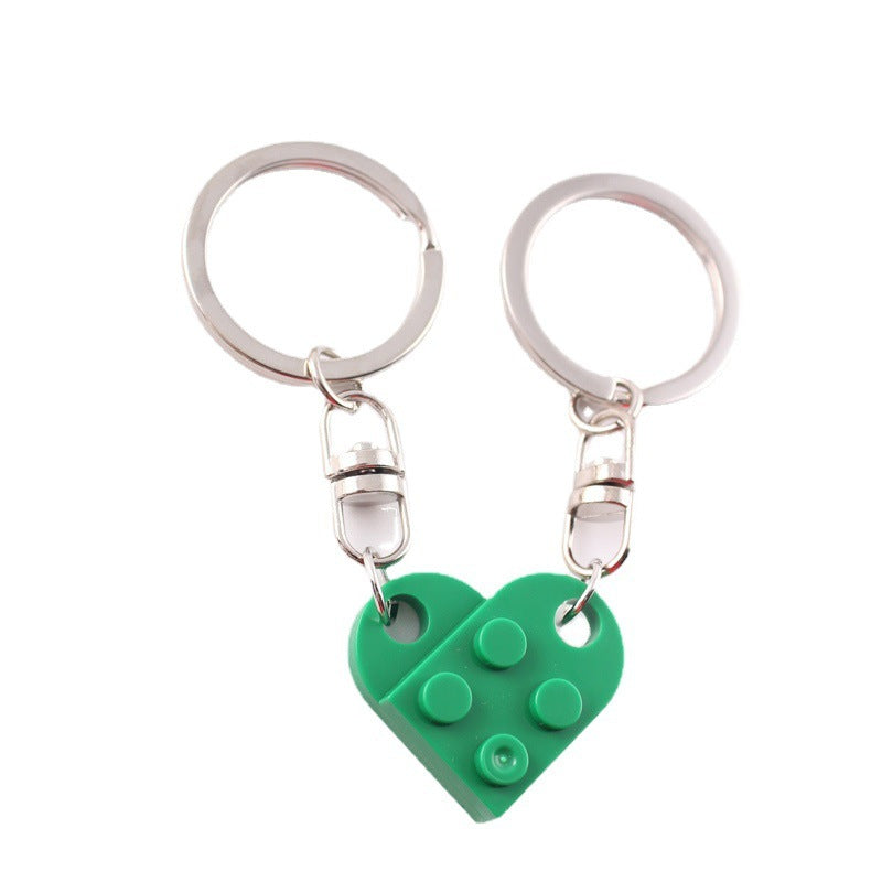 New Heart Key Chain Valentines Day Gift Split Key