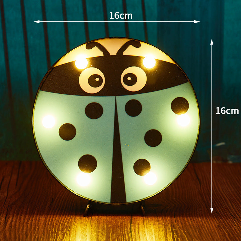 Halloween Decoration LED Light Pumpkin Ladybug Bat Head