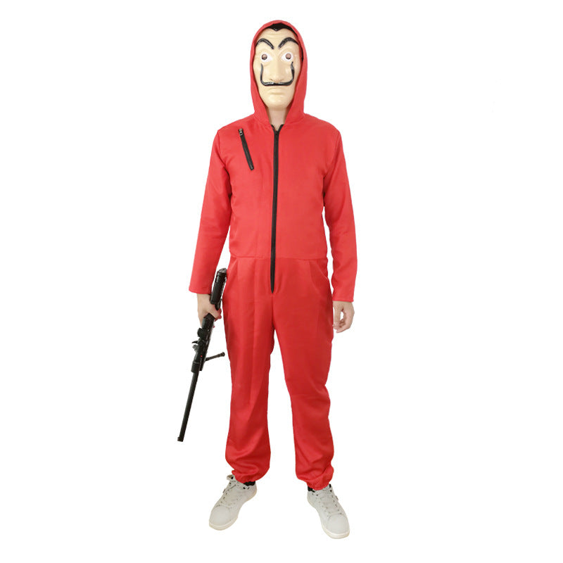 The Same Red One-piece Cosplay Costume Halloween Decoration Costume