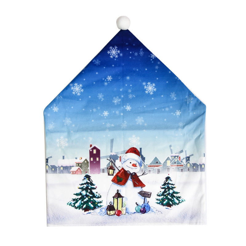 Christmas Decorations Cartoon Chair Covers