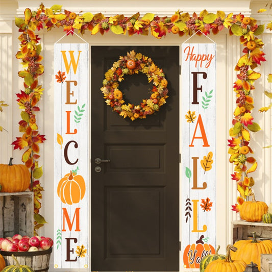 Thanksgiving Couplet Banner Creative Decoration Curtain Hanging Flag