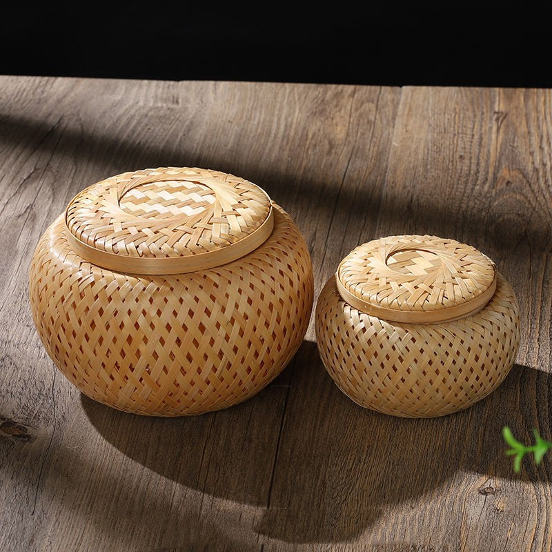 Bamboo Woven Tea Pot Gift Box