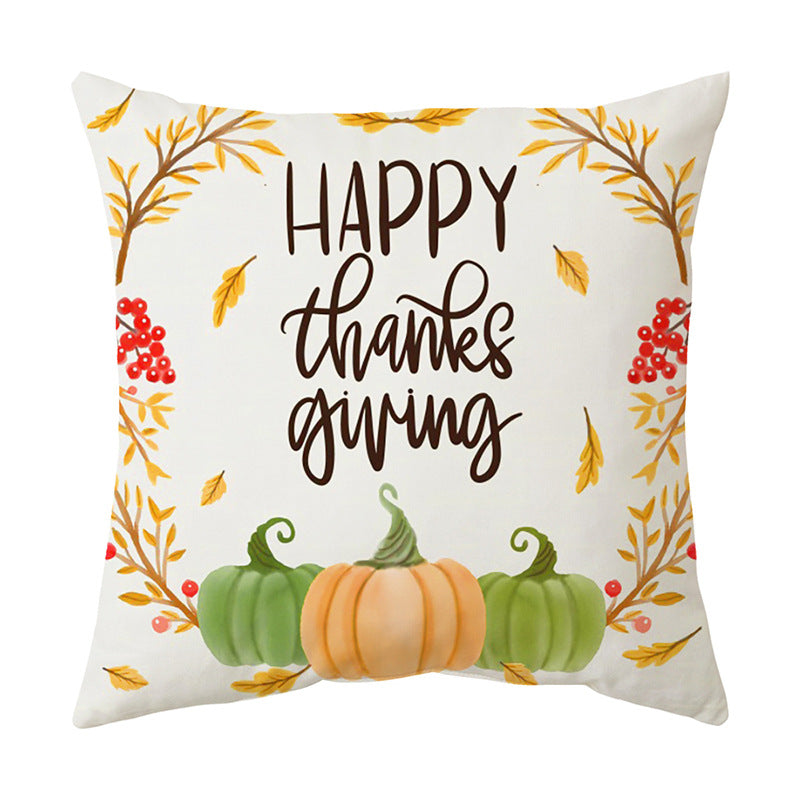 Thanksgiving  English Alphabet Sofa Cushion Pillowcase