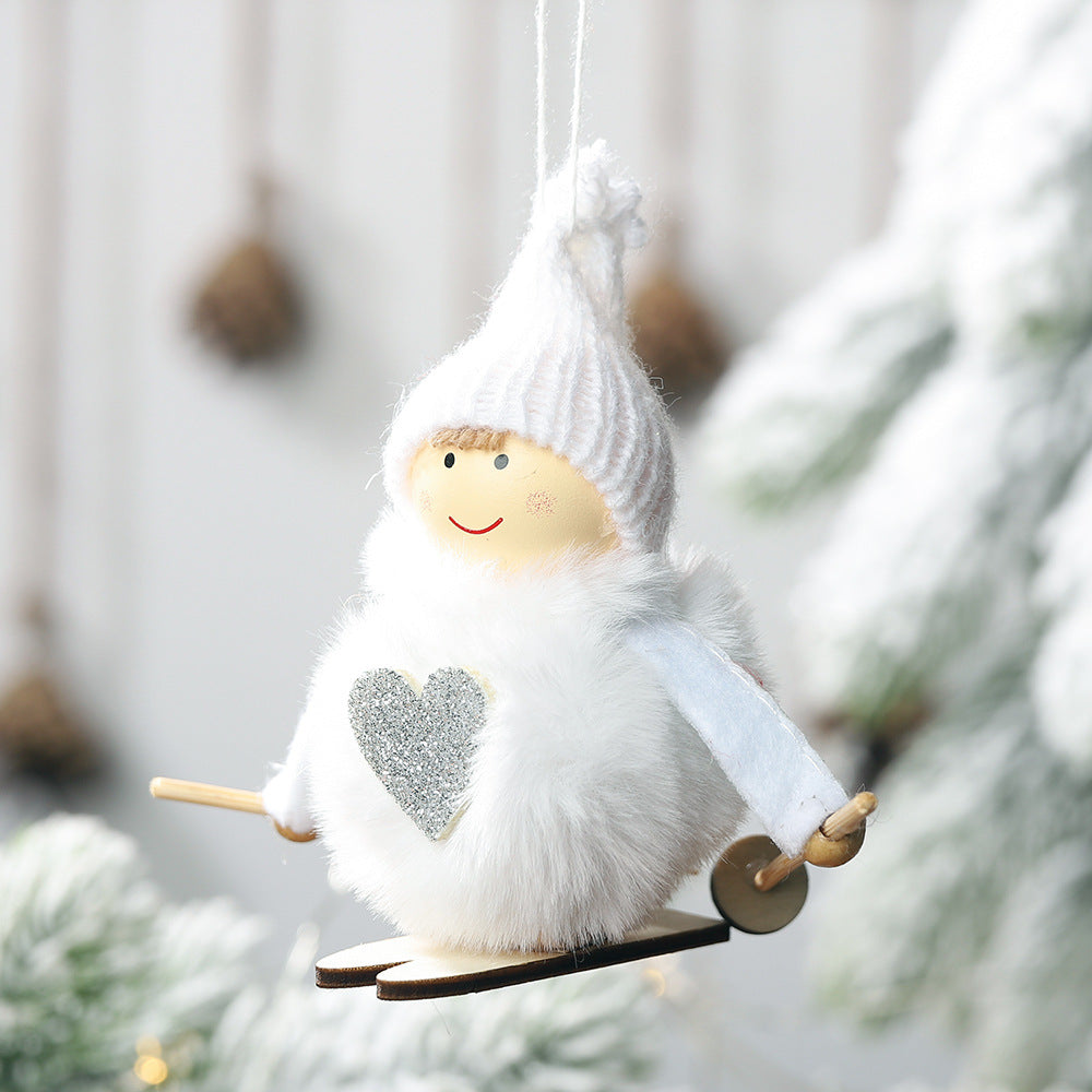 Creative Plush Ball Doll Christmas Tree Pendant