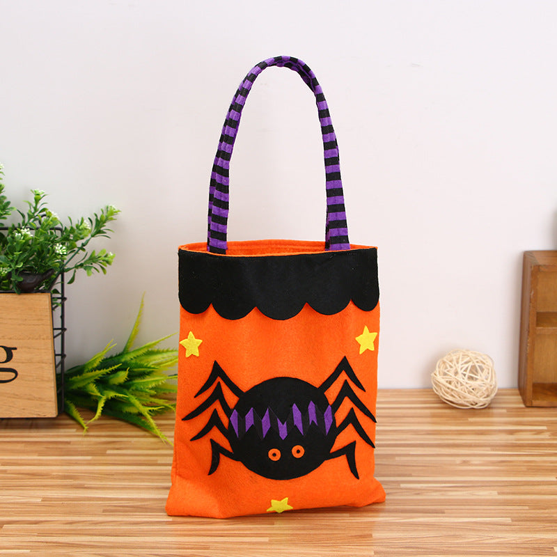 Halloween Decoration Pumpkin Nonwoven Candy Bag