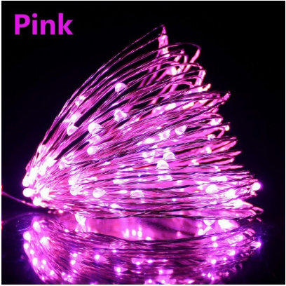 Copper Wire Light Button Battery Box Led Copper Wire Lighting Chain Indoor Decorative Light Small String Holiday Christmas Lights Hot