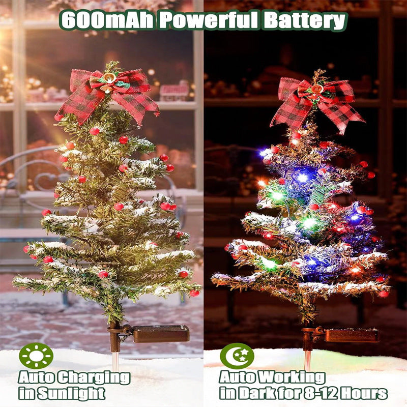 Waterproof Outdoor Christmas Decorations Solar Christmas Tree