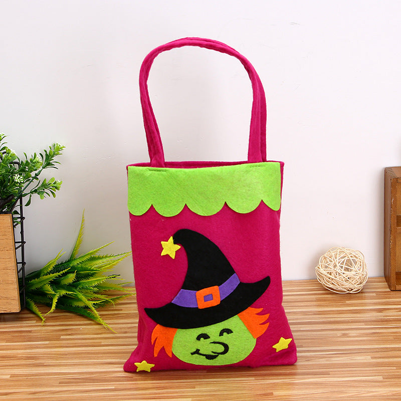 Halloween Decoration Pumpkin Nonwoven Candy Bag