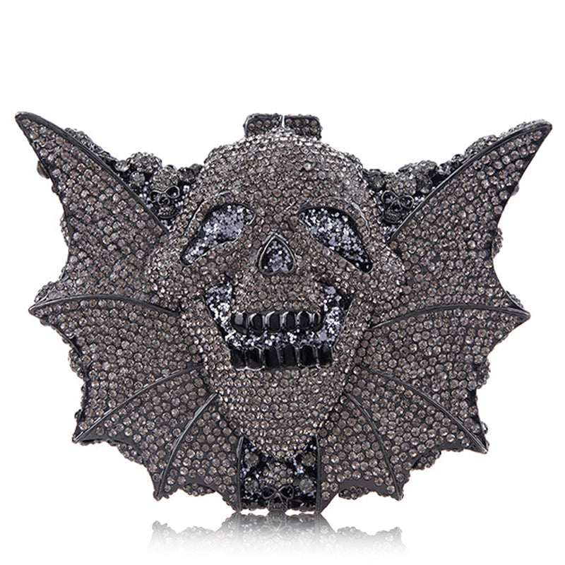 Halloween Crystal Women's Bag Skull Bat