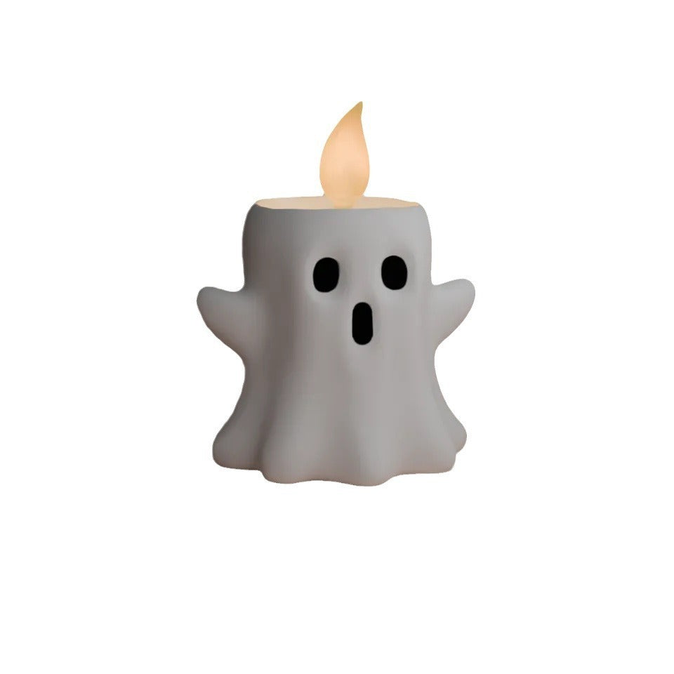 Ghost Candlestick Resin Craft Ornament Halloween Decorations