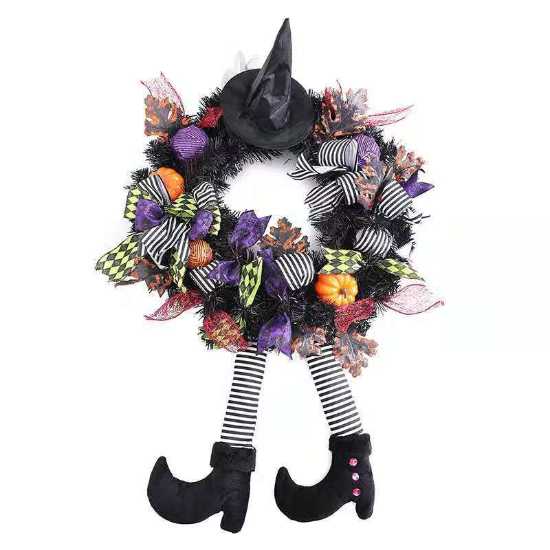 Halloween Door Hanging Wreath Supplies Decoration