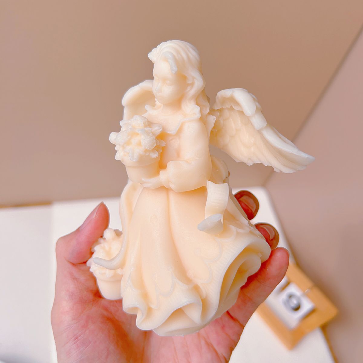 Mold Bridal Bouquet Angel Candle Silicone Cake Soap