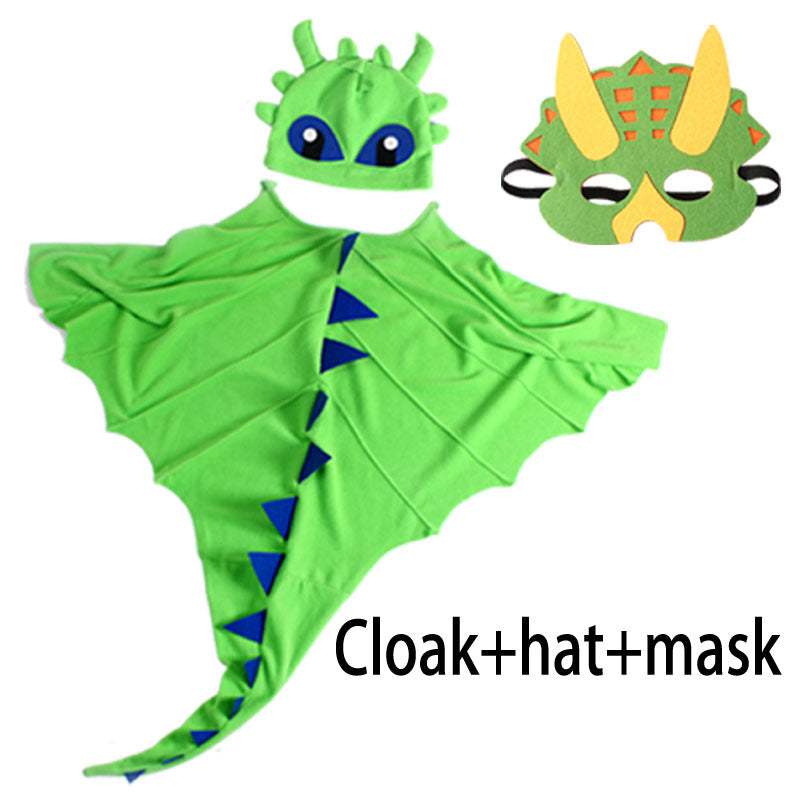 Children's Dinosaur Performance Cape Hat Halloween