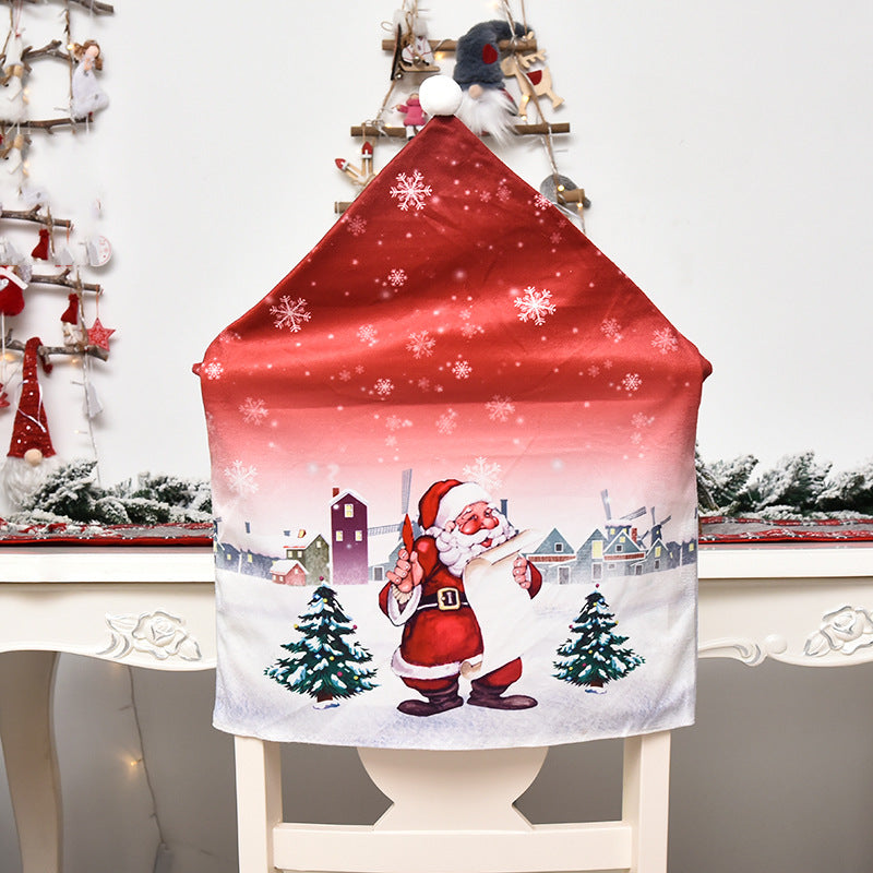 Christmas Decorations Cartoon Chair Covers