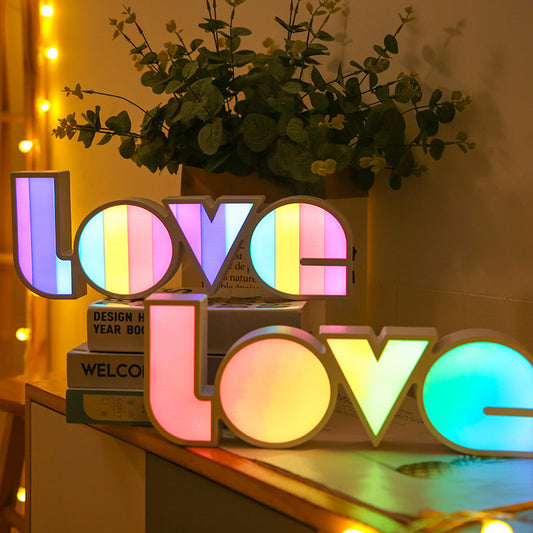 Valentines Day Decor LED LOVE Light Valentines Day Gift