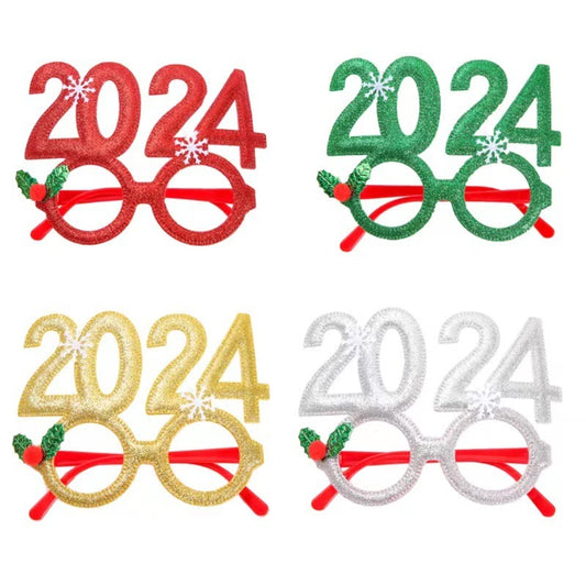 New Year Christmas Glasses Children Gift Party Decoration