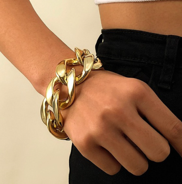 Ingemark Boho Punk CCB Chunky Chain Bracelet Bangle Jewelry Gift