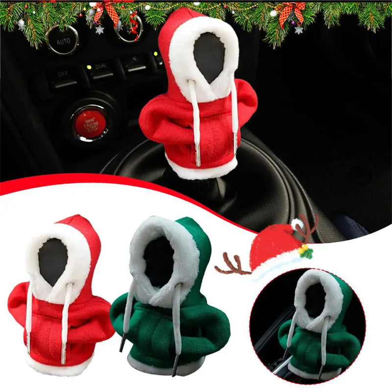 Christmas Hoodie Car Gearshift Cover Christmas Decor