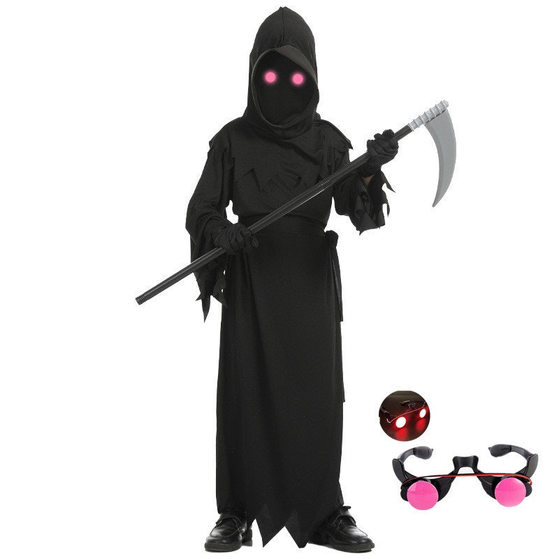 Halloween Horror Red Eye Death Costume Sickle Ghost