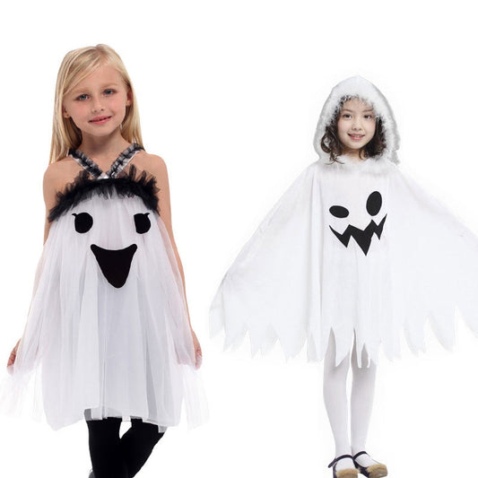 Halloween White Hooded Ghost Dress