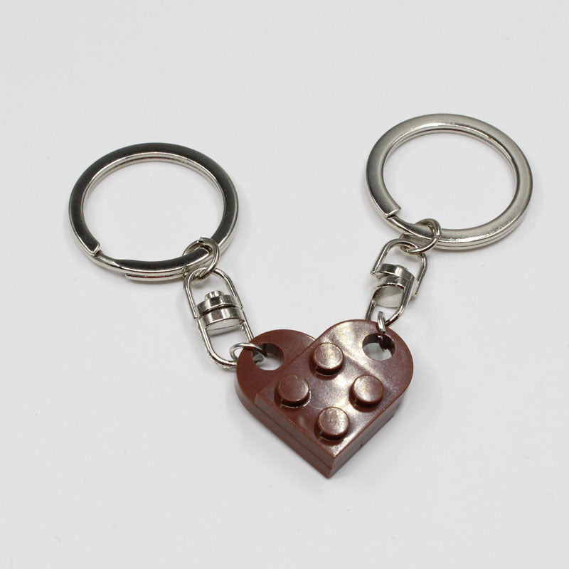 New Heart Key Chain Valentines Day Gift Split Key