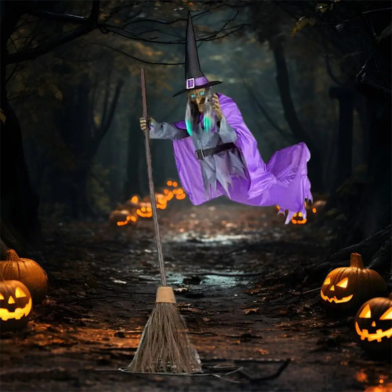 Halloween Flying Witch Decoration Halloween Ghost Outdoor