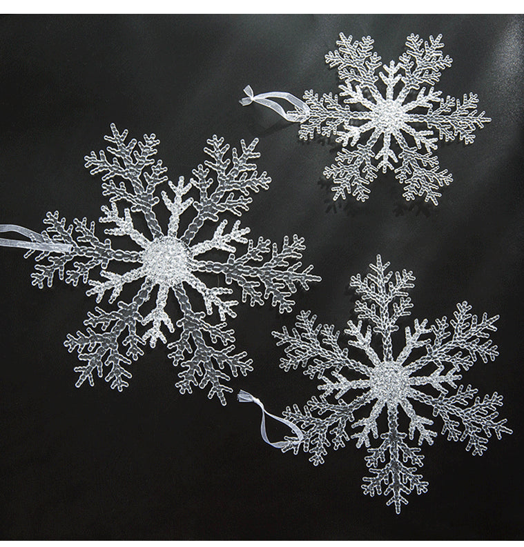 Christmas Decoration Acrylic Transparent Snowflake Christmas Tree Decoration