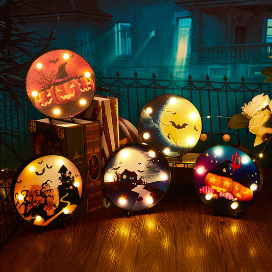 Halloween Decoration LED Light Pumpkin Ladybug Bat Head