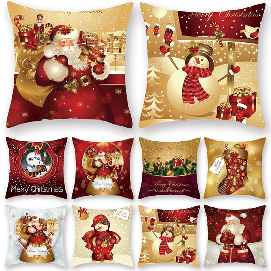 Christmas Cushion Cover Merry Decorations for Home