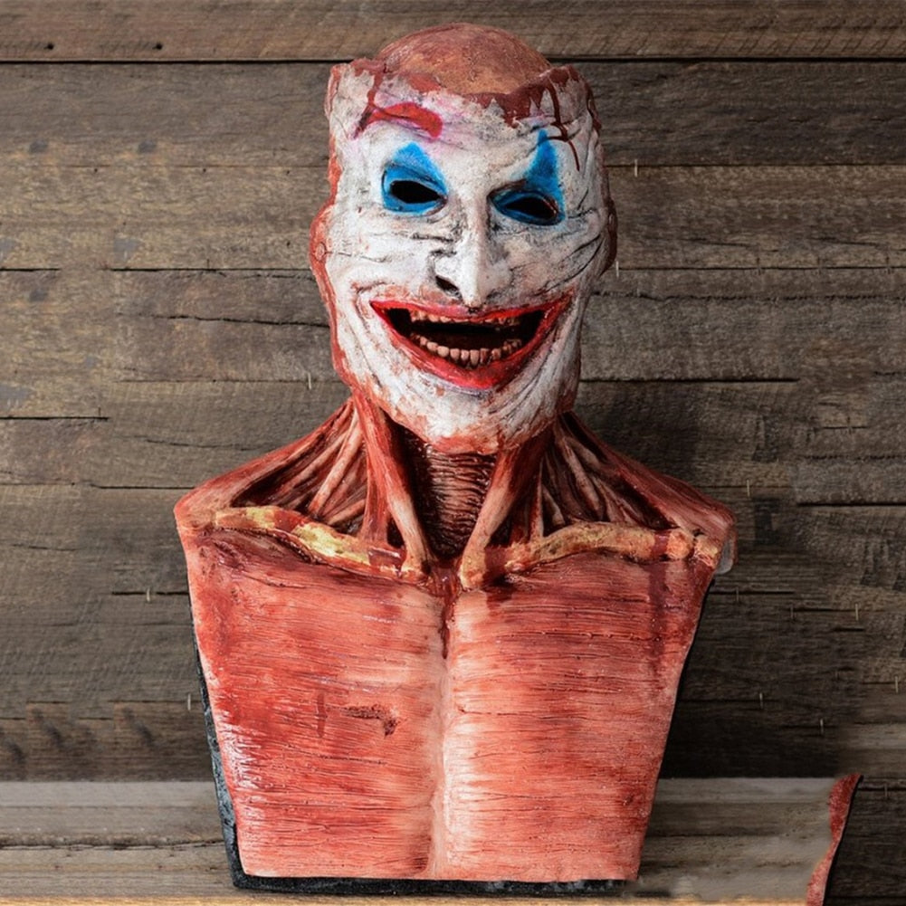 Halloween Horror Head Scary Mask Skull Latex Helmet Skeleton Decoration