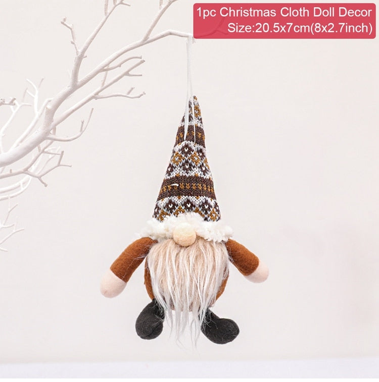 Gnome Christmas Faceless Doll Christmas Decorations