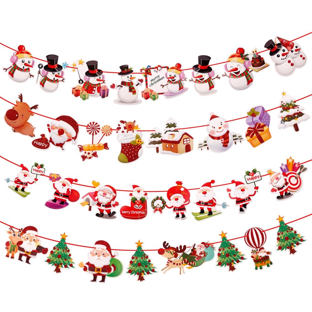 Christmas Banner Garland Merry Decoration