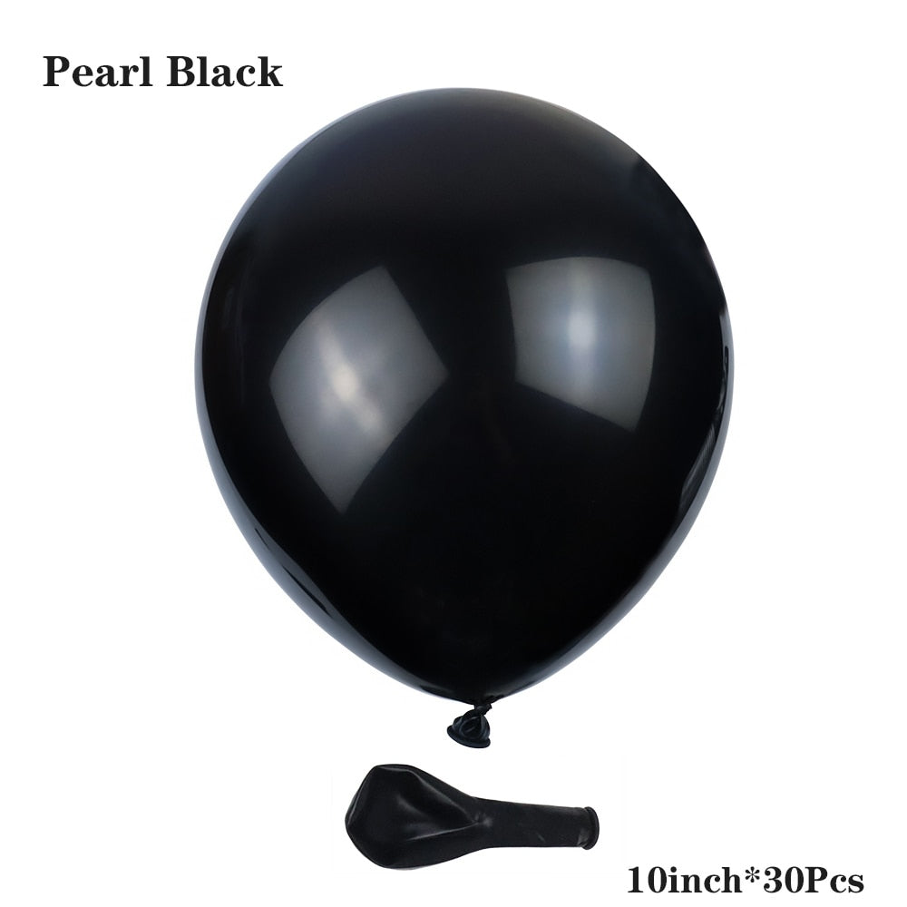Black Style Foil Letter Number Balloons Helium Balloon