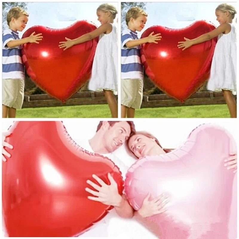 Heart Balloon Red Heart Shape Air Party