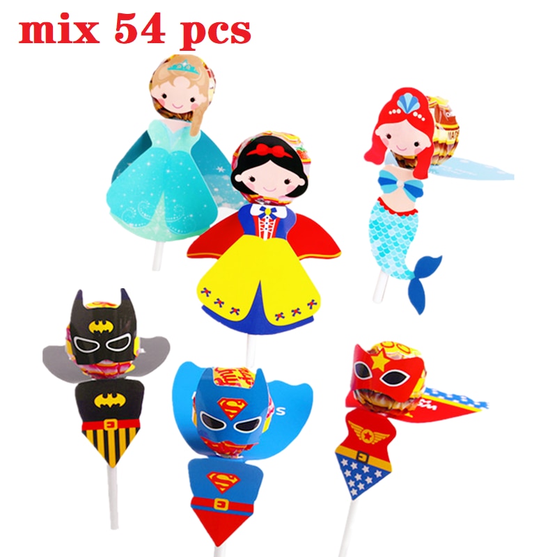 54Pcs Superhero Party Favors Cartoon For Kids Birthday