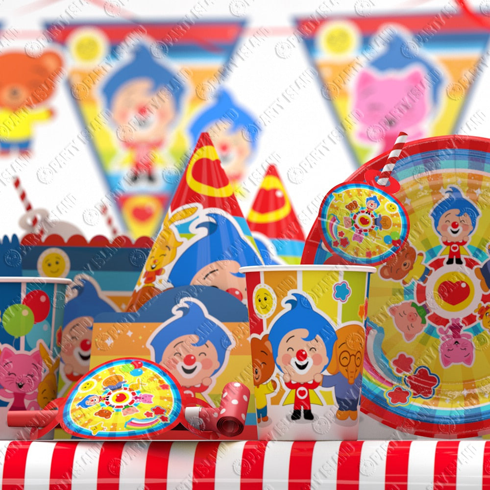 Plim Plim Birthday Party Decoration Clown Party Supplies