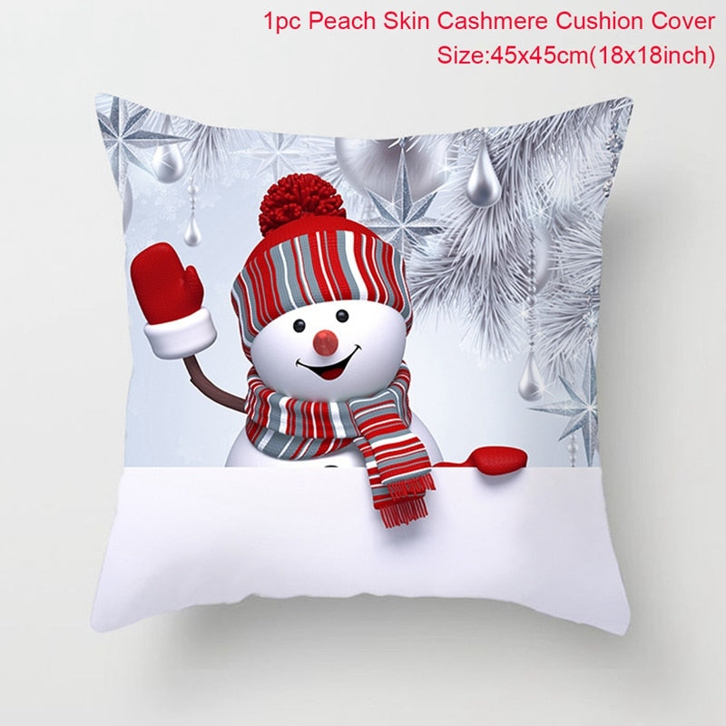 Snowman Christmas Cushion Cover