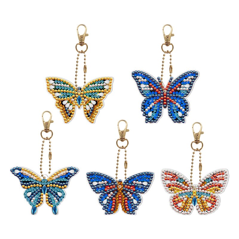Unicorn Butterfly Design Diy Diamond Keychain