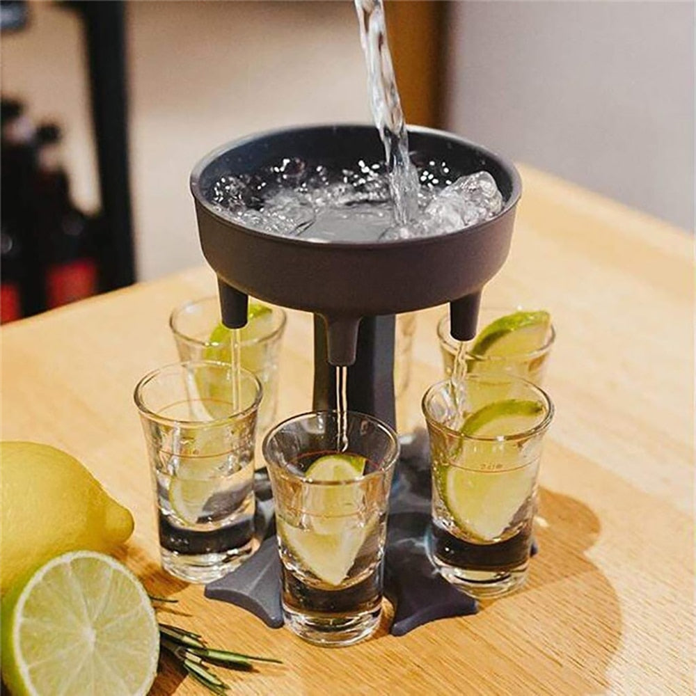 Alcoholic beverage dispenser holders 6 and 8 glass dispensers party dispenser