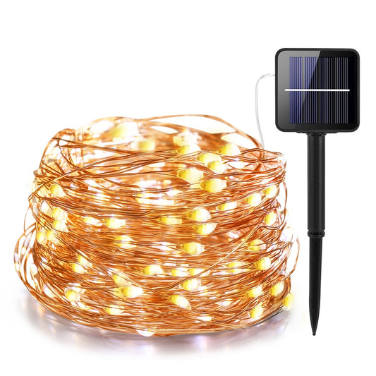 Dimmable LED Outdoor Solar String Lights Solar Christmas