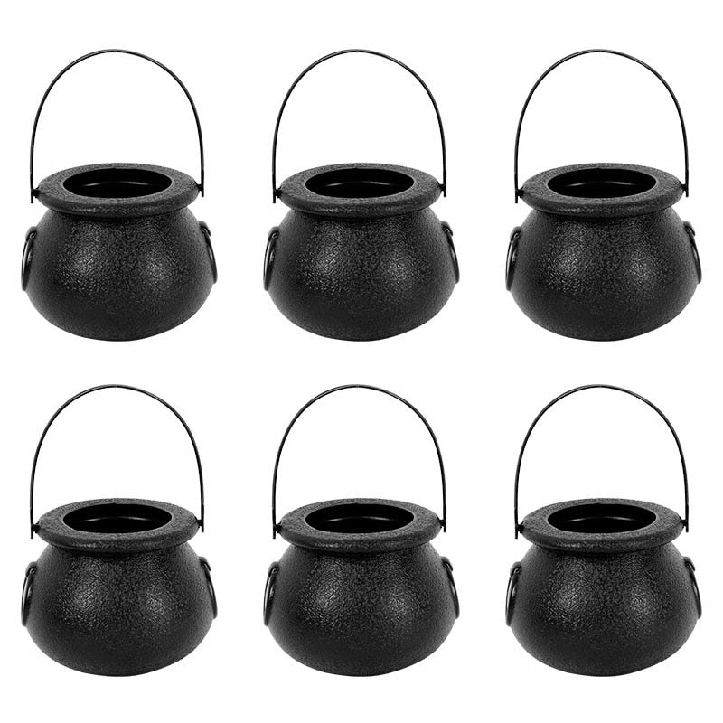 6pieces Mini Halloween Candy Bucket Pot