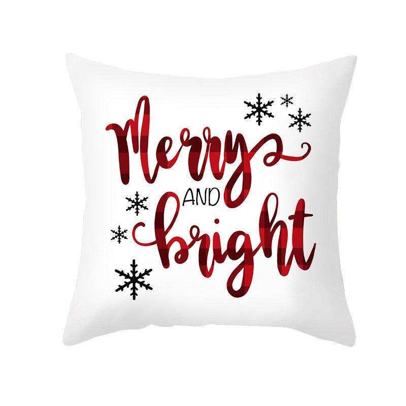 45cm Merry Christmas Cushion Cover Pillowcase