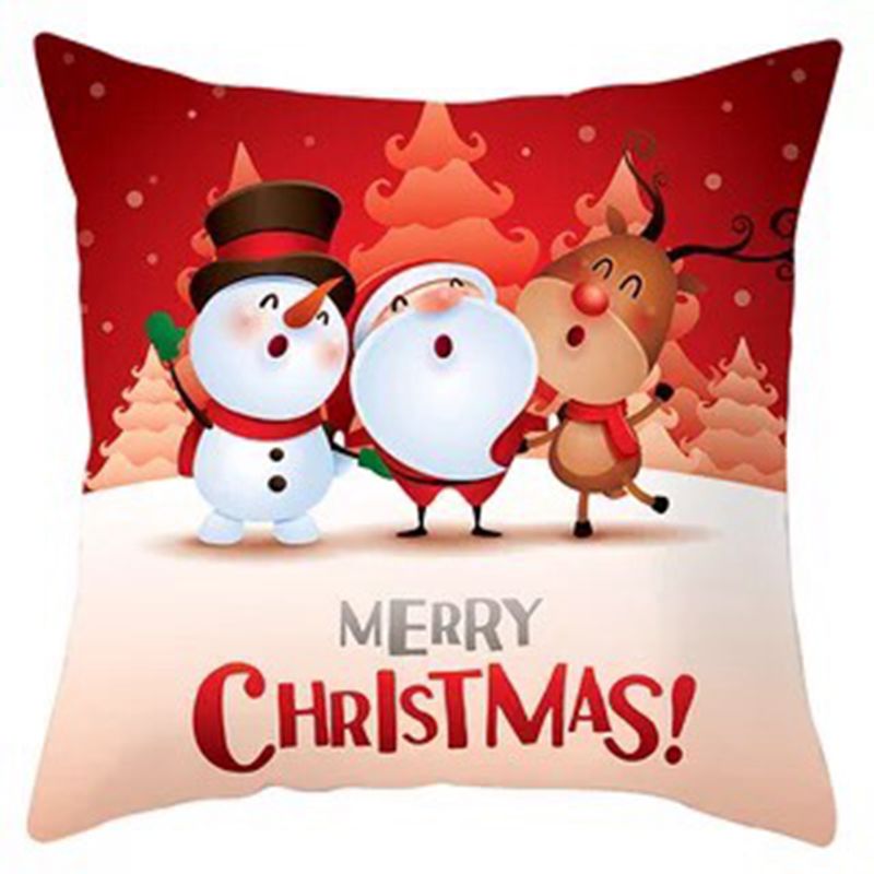 45cm Merry Christmas Cushion Cover Pillowcase