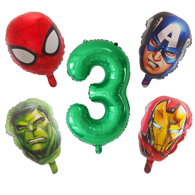 Hero Foil Spiderman Head Aluminum Foil Balloons