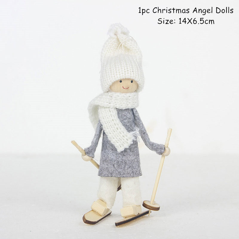 New Year Gifts Cute Angel Ski Dolls