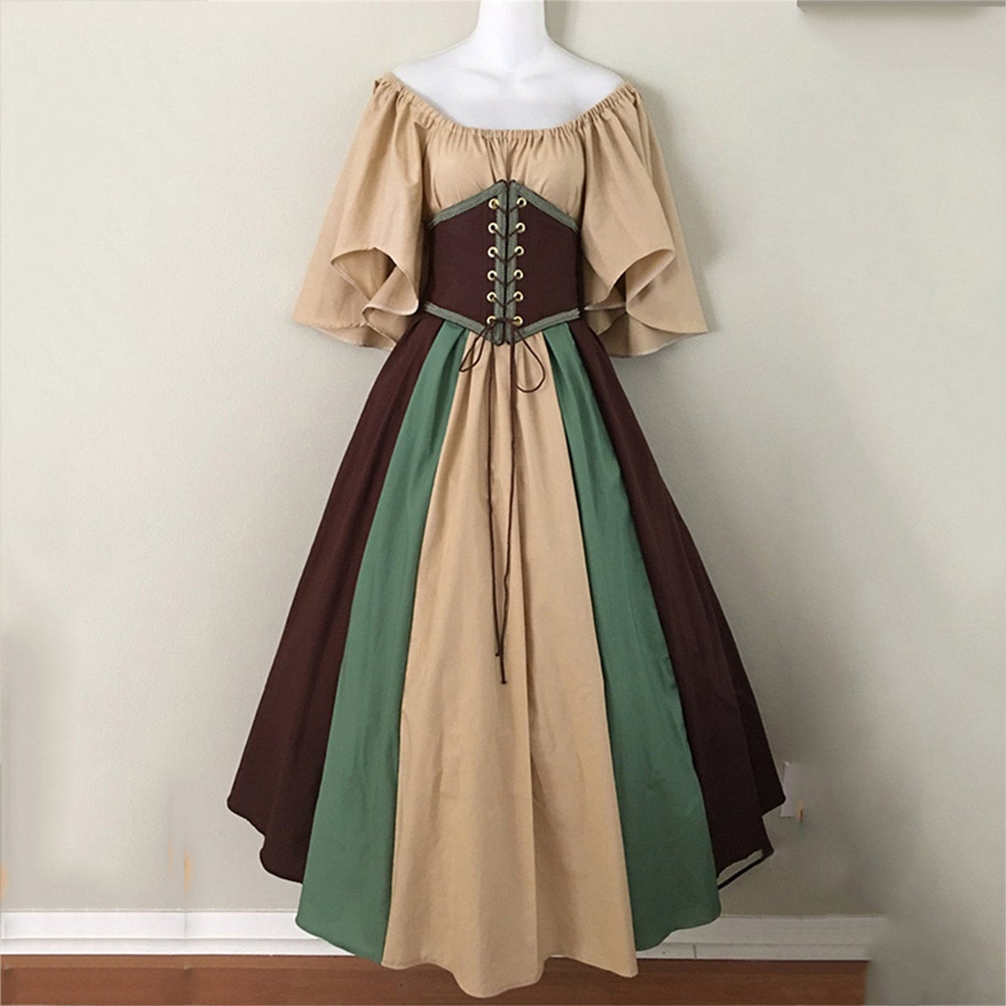 Palace Medieval Costume Women Christmas Dress Vintage