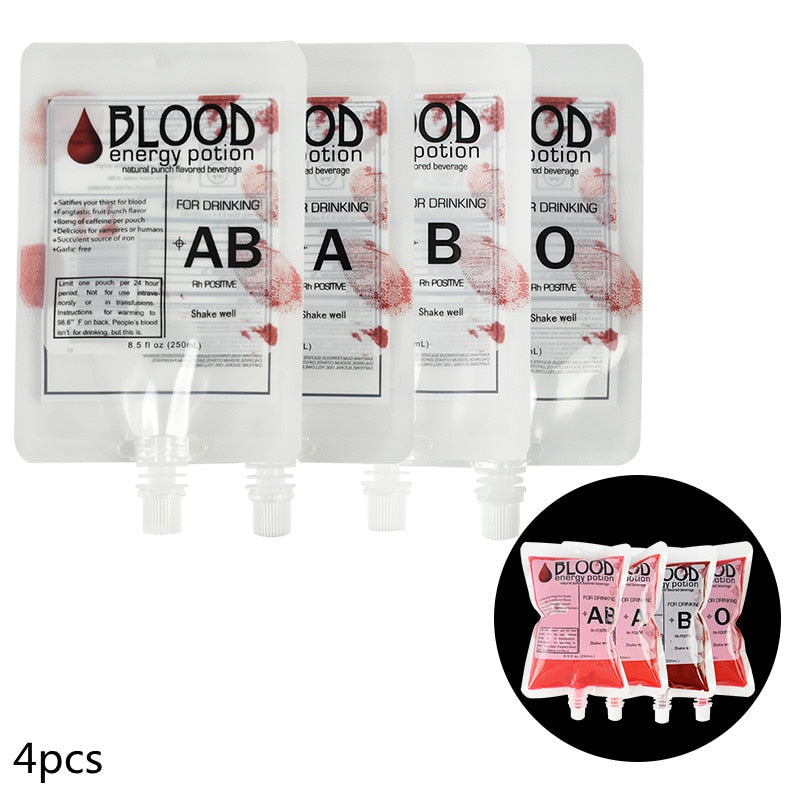 Halloween Blood Bag 400ml PVC Food Grade